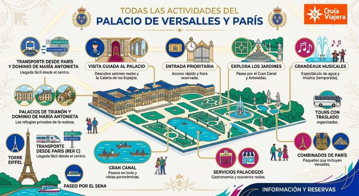Visitas y actividades en Versalles