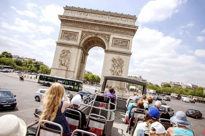 Tour desde Londres hasta París en tren. Autobús turístico por París
