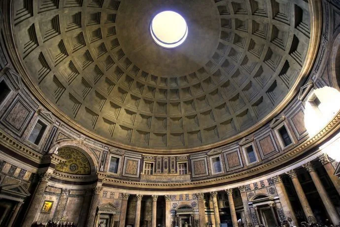 cúpula del Panteón de Roma. 