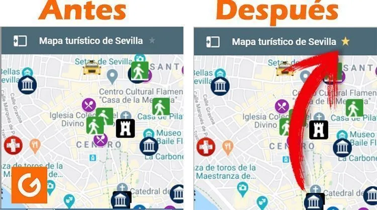 Mapa turístico de Sevilla