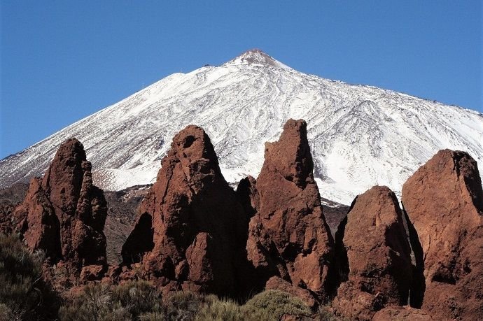 Teide con nieve