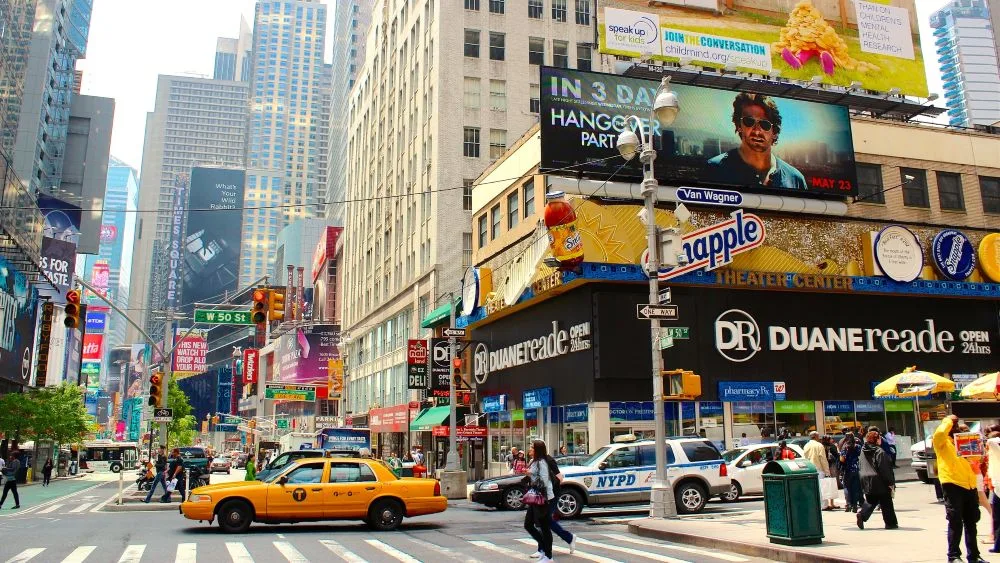 Paradas del tour de contrastes de Nueva York