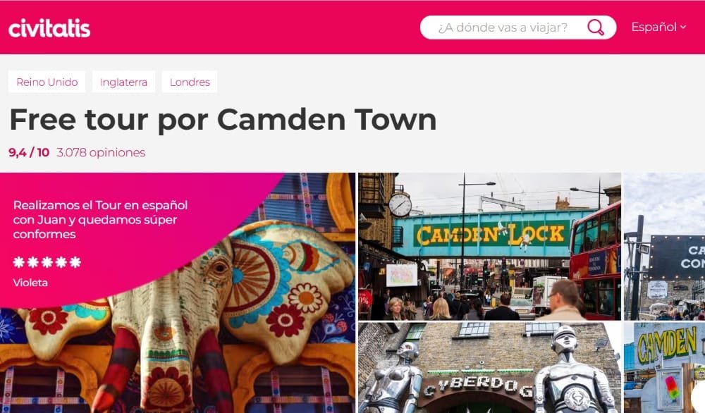 Free tour de Civitatis por Camden Town