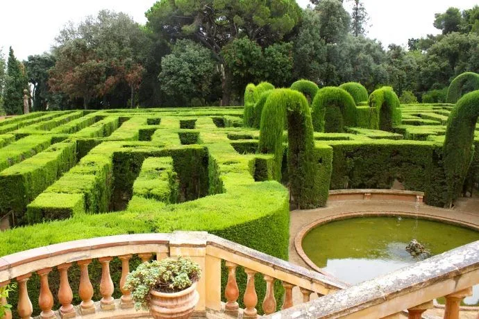 Setos de los Jardines de la Tamarita.