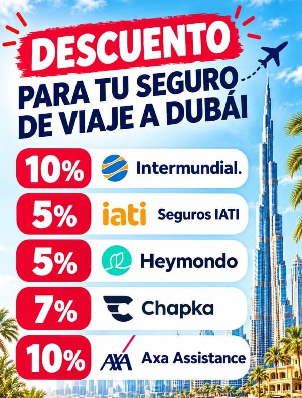 Descuentos con las principales aseguradoras para Dubái