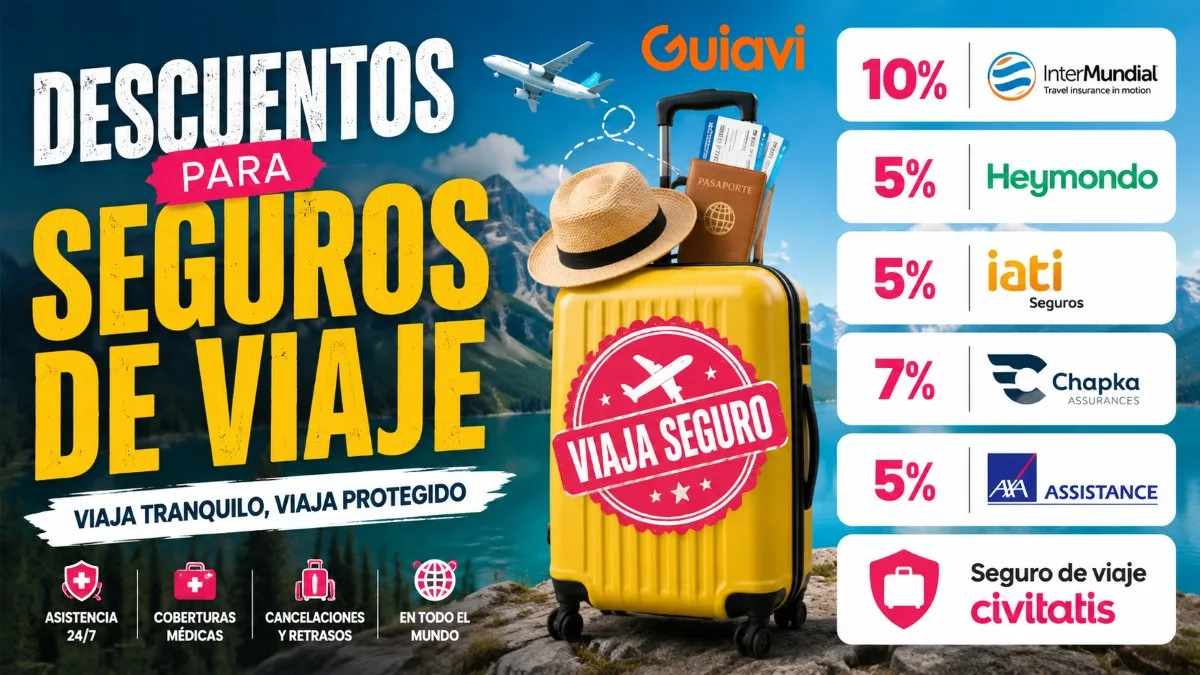 Mejores descuentos en seguros viaje