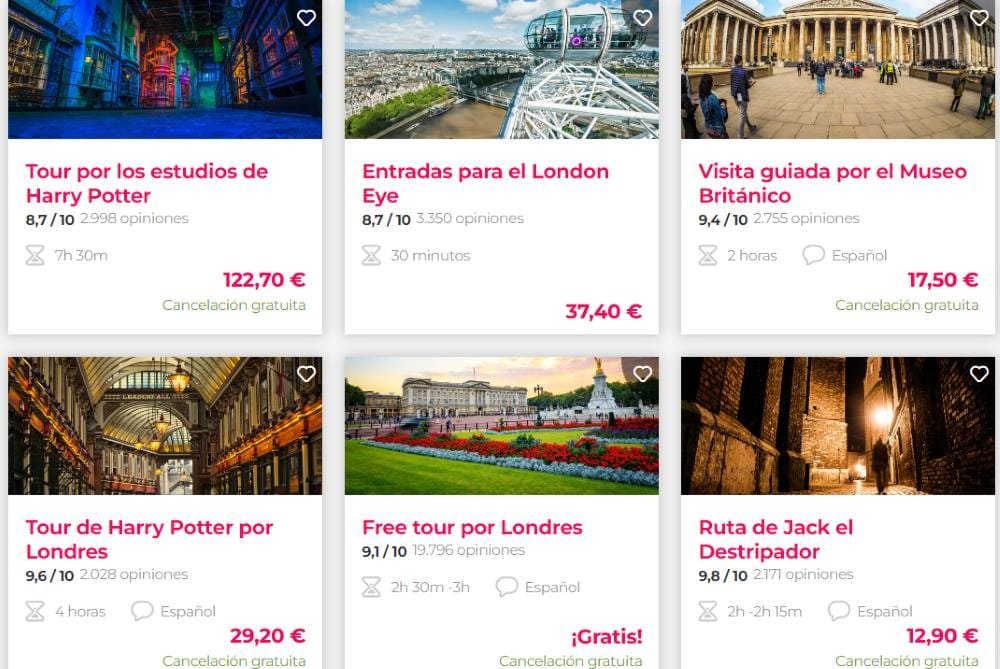 Precios civitatis en Londres