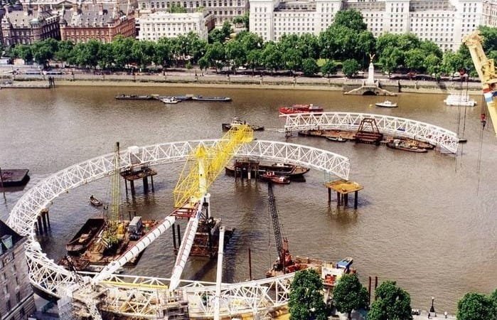 Construcción del London Eye