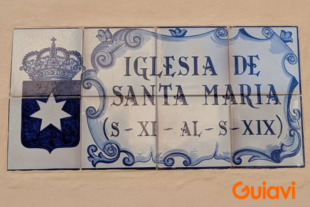 Cartel de la Iglesia Prioral de Santa María de la Asunción