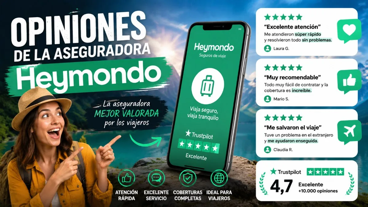 Opiniones de Heymondo, la aseguradora para viajes al extranjero