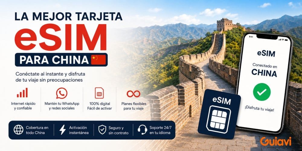 Mejores tarjetas eSIM conectarse a internet en China