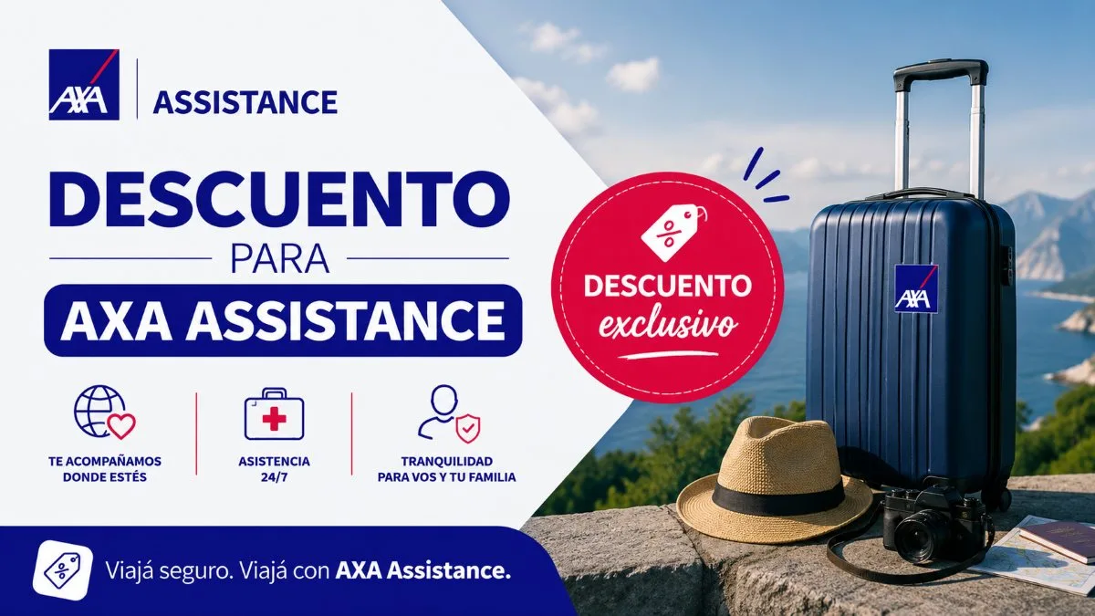 Descuento para el seguro de viajes de Axa Assistance